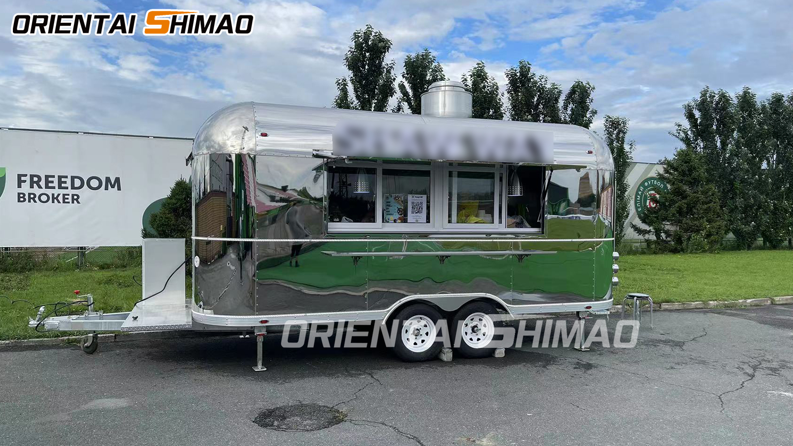 Sada najnovších obrázkov food truckov z nehrdzavejúcej ocele