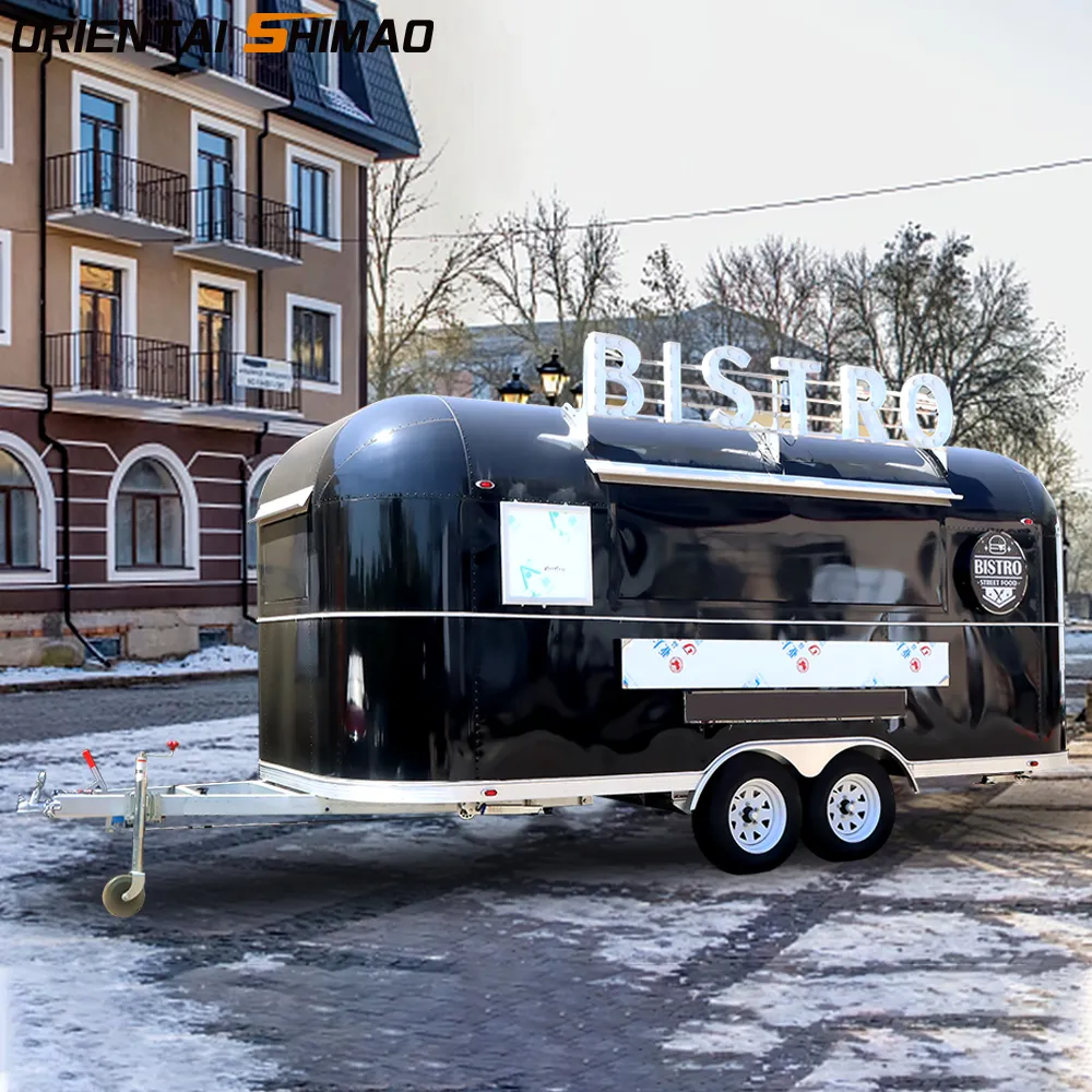 čierny airstream potravinový príves