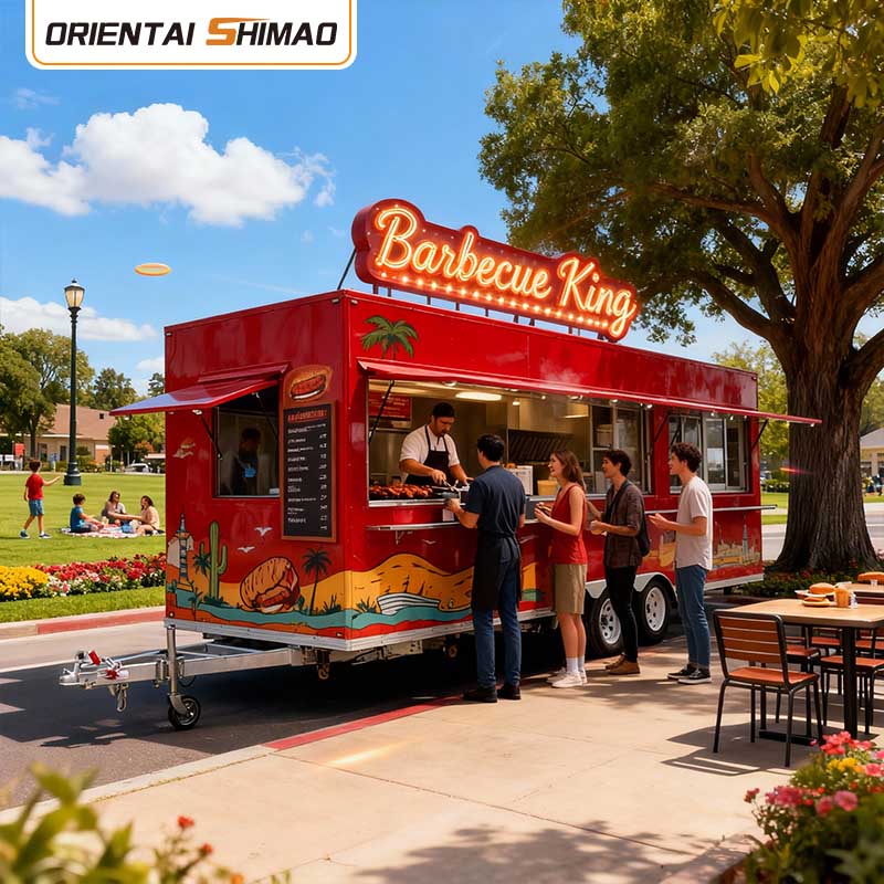 Vozík na kávu Mobilný príves na kávu Uzavretý elektrický vozík Reštaurácia Catering Food Trailer Business Food Truck