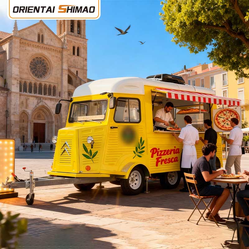 Kaviareň Coffee Truck Mobilný príves na kávu Fast Food Food Truck Food Truck