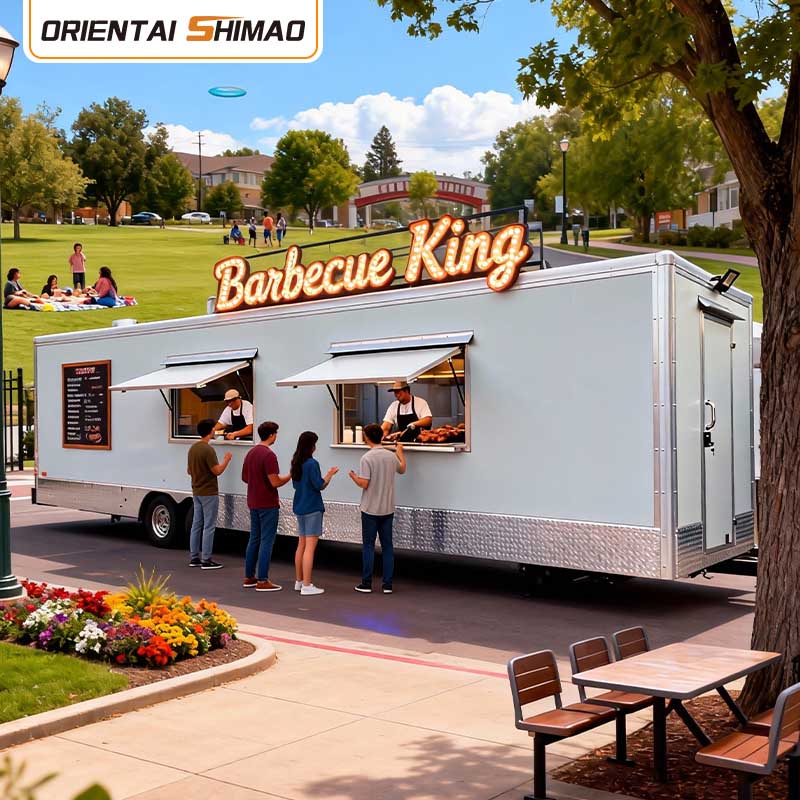 Zmrzlinový vozík Gelato Dessert Churros Mobile Catering Food Trailer Street Service Food Truck