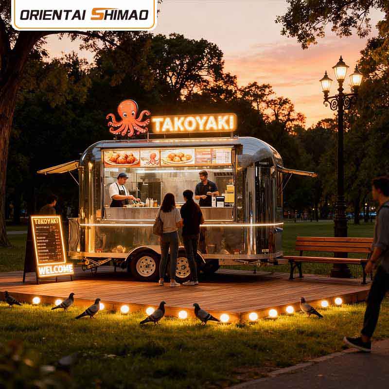 Príves na zmrzlinu Street Food Mobile Catering Food Trailer Food Truck